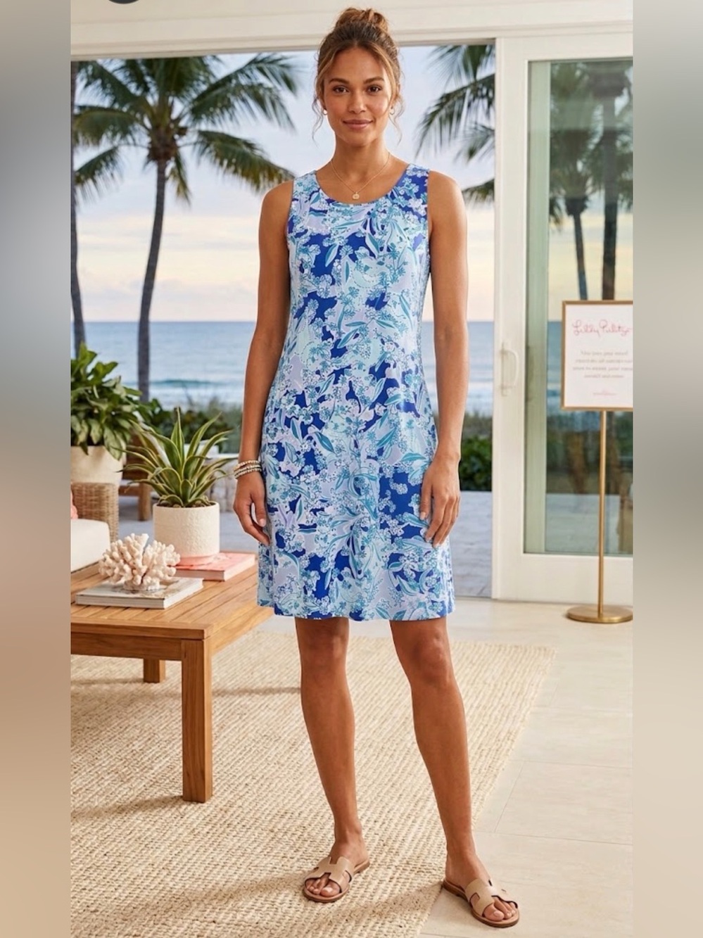 Lilly Pulitzer Sleeveless Blue Koala Dress